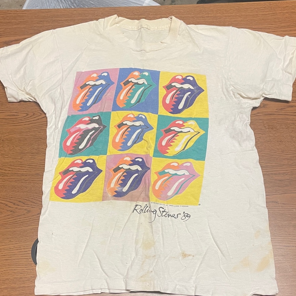 the Rolling Stones vintage 1989 t shirt